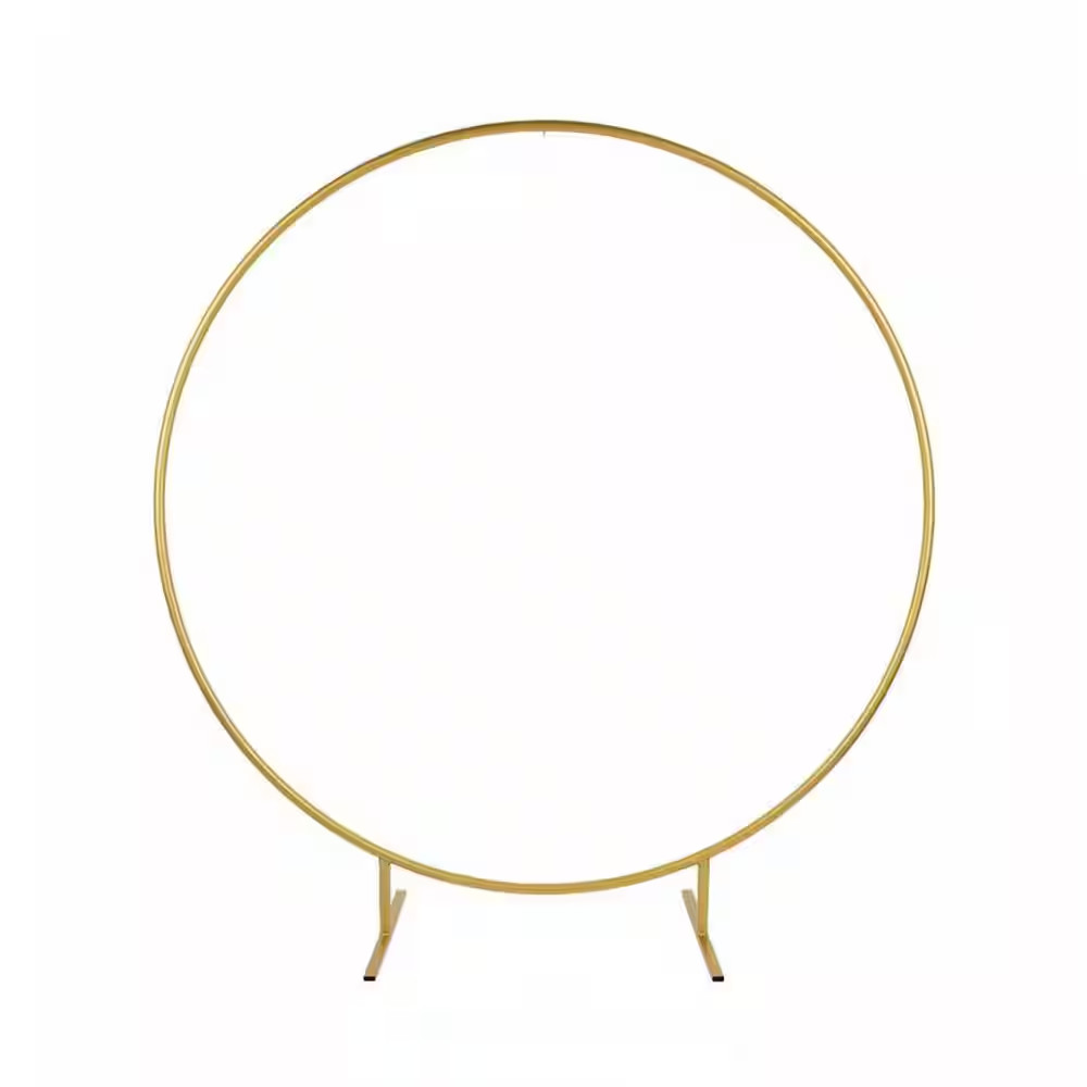 88.8 In. X 84 In. round Arbor, Stable Circle Arch Backdrop Stand Metal Balloon F