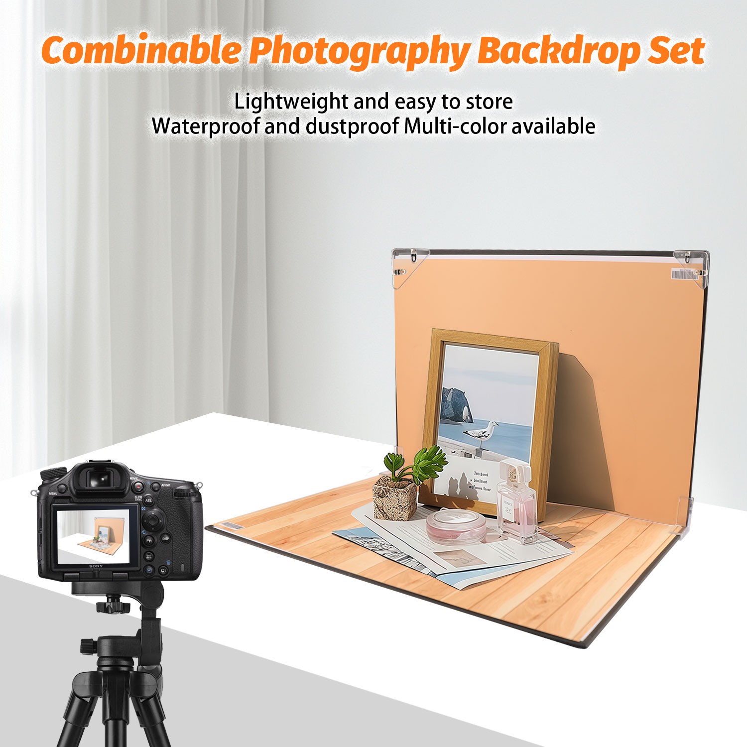 7Pcs Photo Background Paper, 14 Colors Tabletop Backdrop for Product Photography
