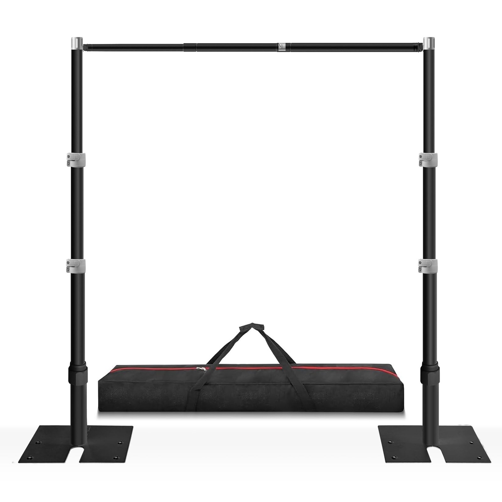 10ft x 10ft Adjustable Backdrop Stand Kit – Heavy Duty Pipe and Drape Stand f…