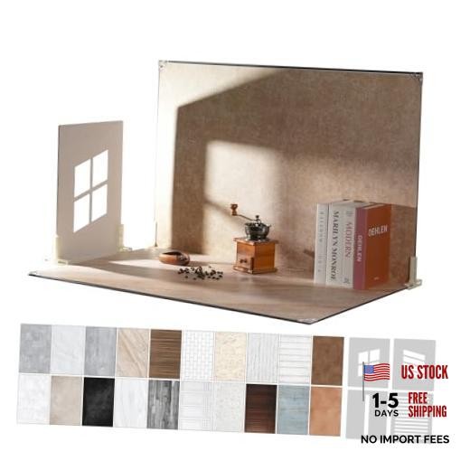 Product Photography Backdrops with Shadow Boards, 23x35in 10 Pcs 20 Patterns