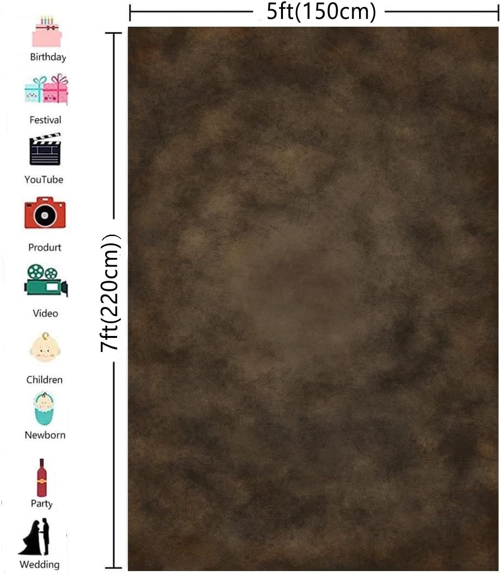 5X7Ft Mottled Portrait Photography Backdrop Abstract Rust Spots for Photoshoot