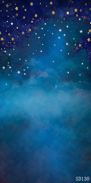 10’x20′ CP Blue Starry Sky Scenic Microfiber Fabric background backdrop SD130