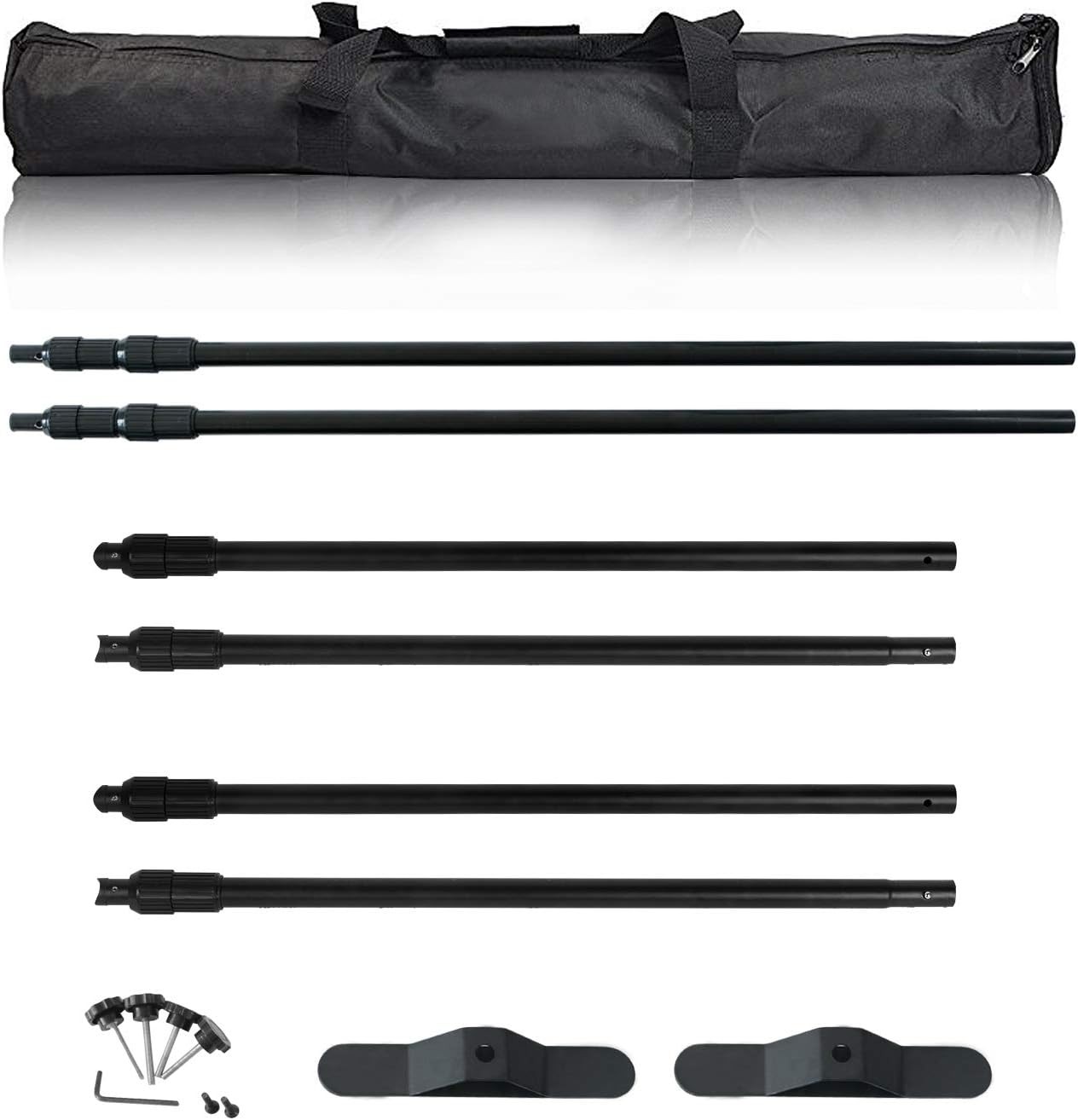10 x 8 ft Heavy Duty Backdrop Banner Stand Kit Adjustable Photography Background