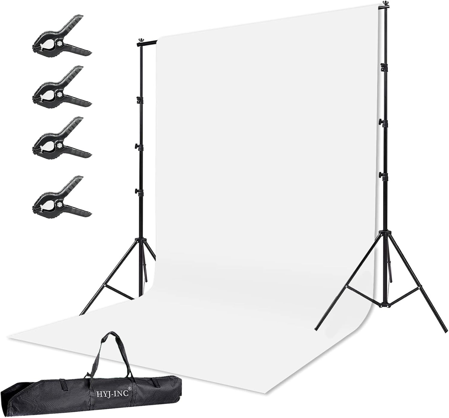 Photo Background Support System with 10 X 10Ft Backdrop Stand Kit,10 X12Ft 100%