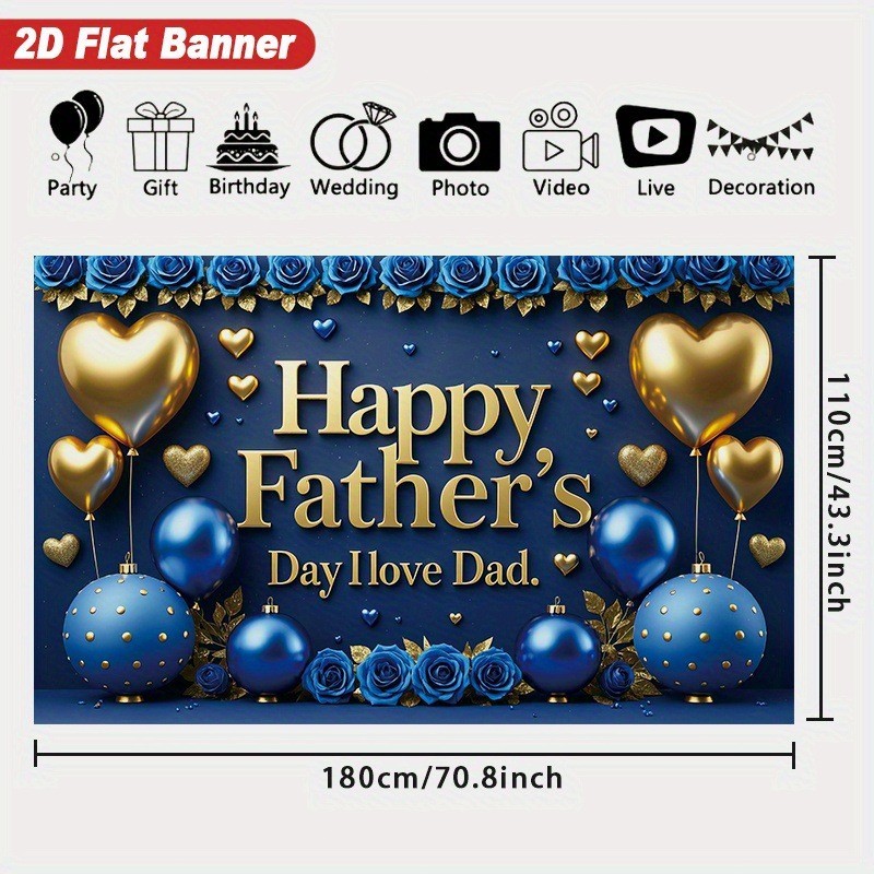 Father’s Day Background Cloth Party Photography Props Decoration Festival Shoot