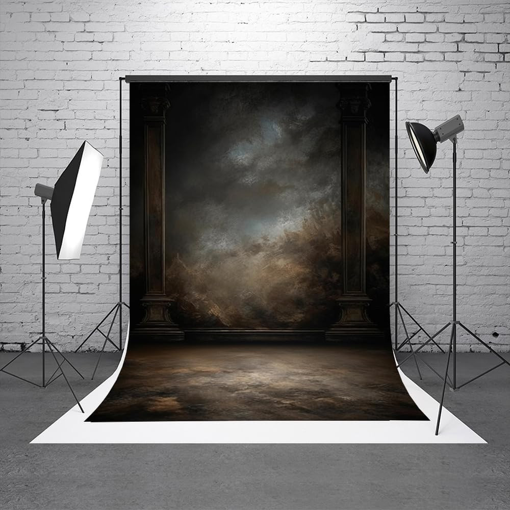 5X7Ft Dark Vintage Photography Backdrops Portrait Photo Backdrop Wedding Bridal