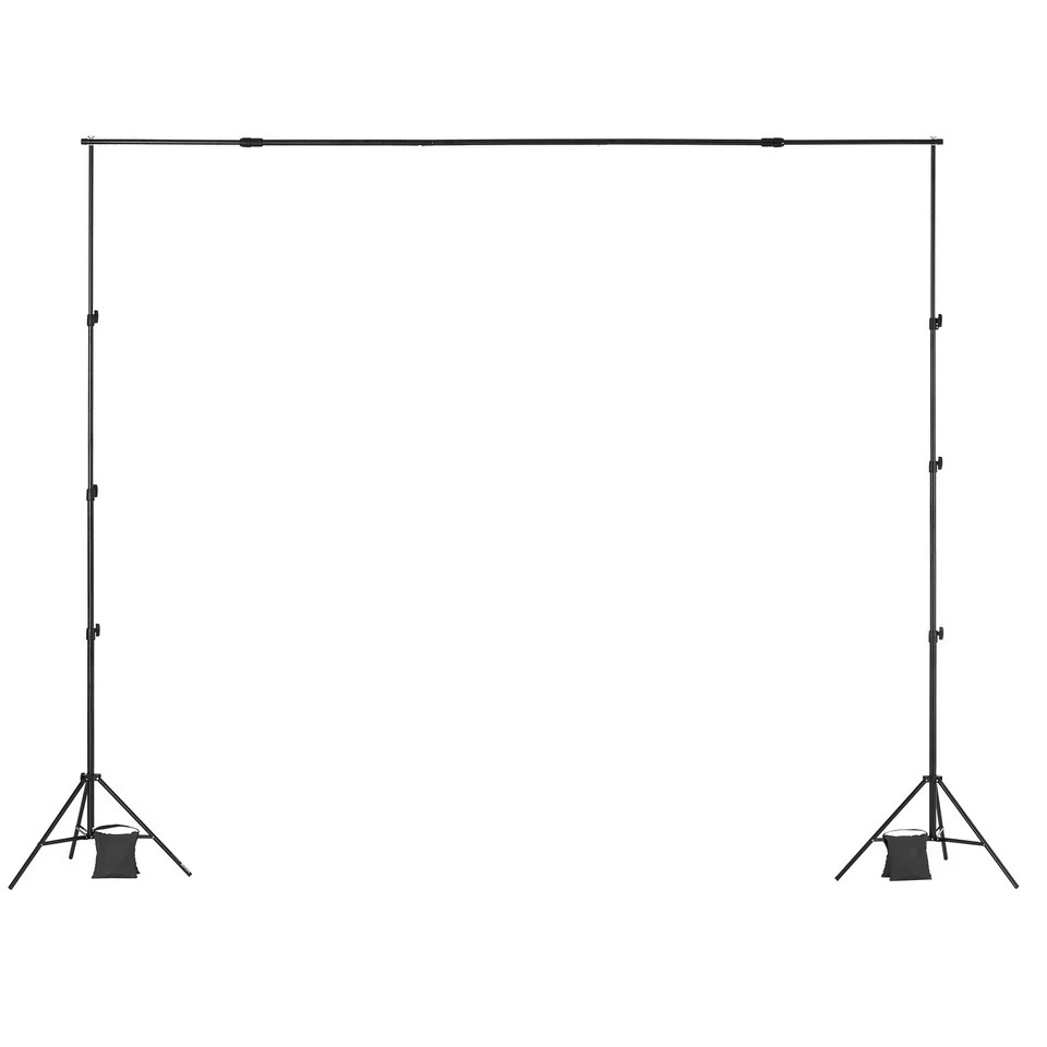 Backdrop Stand Background Banner Kit with 2 Tripod for Party & Photo