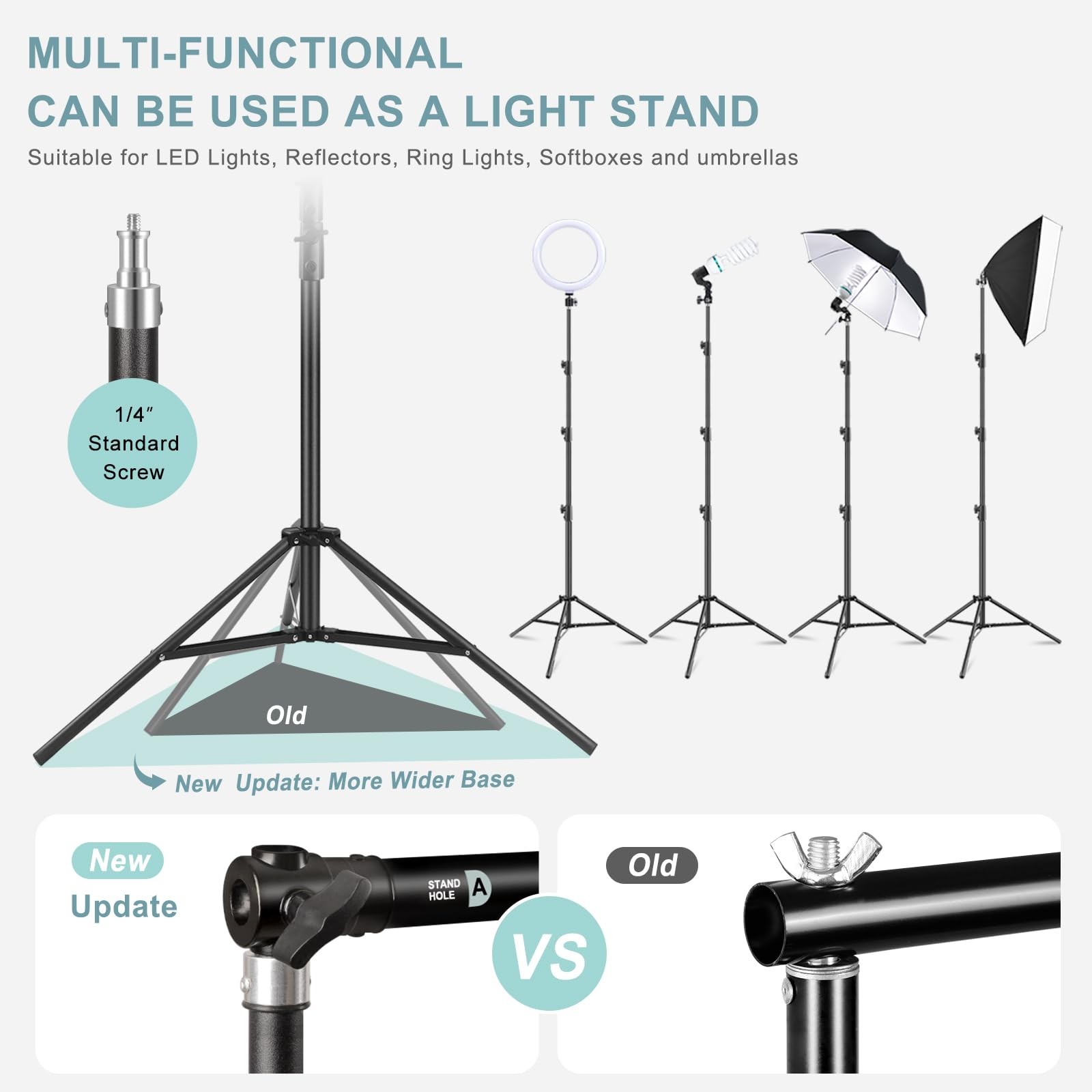 10.2x10Ft Heavy Duty Backdrop Stand, Adjustable Backdrop Support System Kit, …