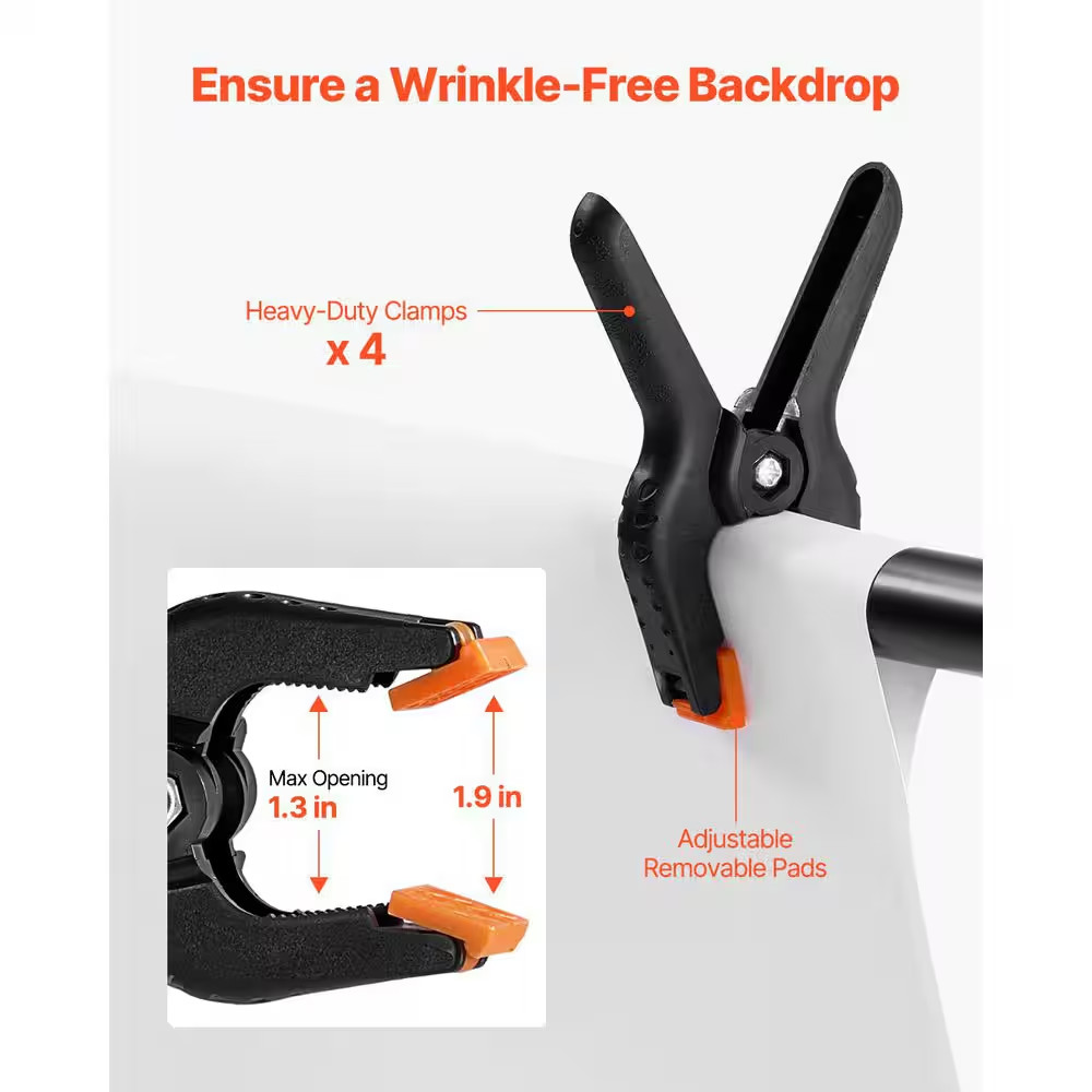 8.5 X 10 Ft. Adjustable Backdrop Stand, Portable, Projector Screen Stand, Weddin