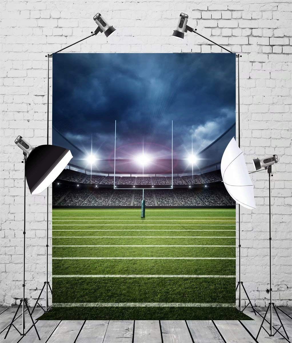 5x7ft Fabric Football Stadium Sports Theme Birthday Party Backdrop Prop