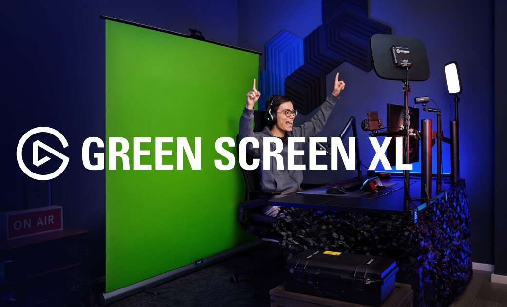 Elgato Green Screen XL – 79×72″ Chroma Key Background Removal for Streaming