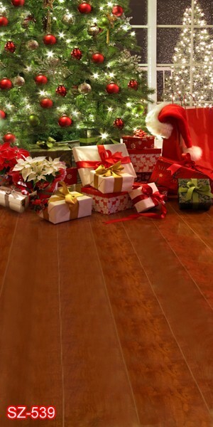 10’x20′ CP Christmas Season Scenic Microfiber Fabric background backdrop SZ539
