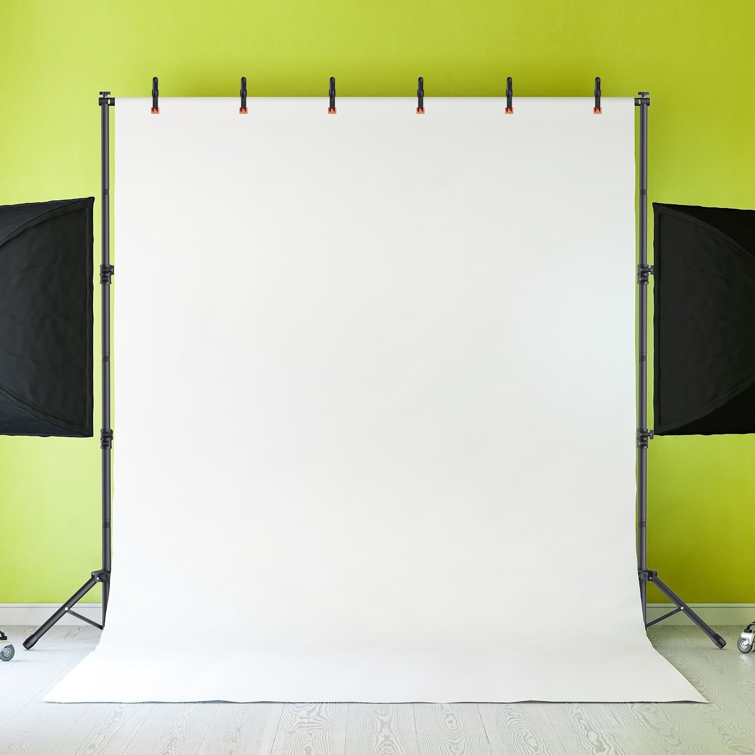 Backdrop Stand 10×7.5ft Height Adjustable & Width Adjustable Backdrop Stand Back