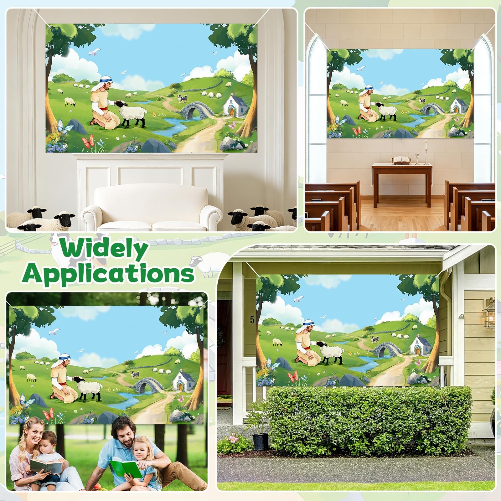 VBS 2026 Emerald Banner Backdrop Vacation Bible Christian Photography Backdro…