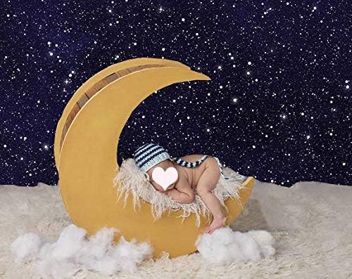 Night Sky Star Backdrops Universe Space Theme 7x5FT(210CM x 150CM), black