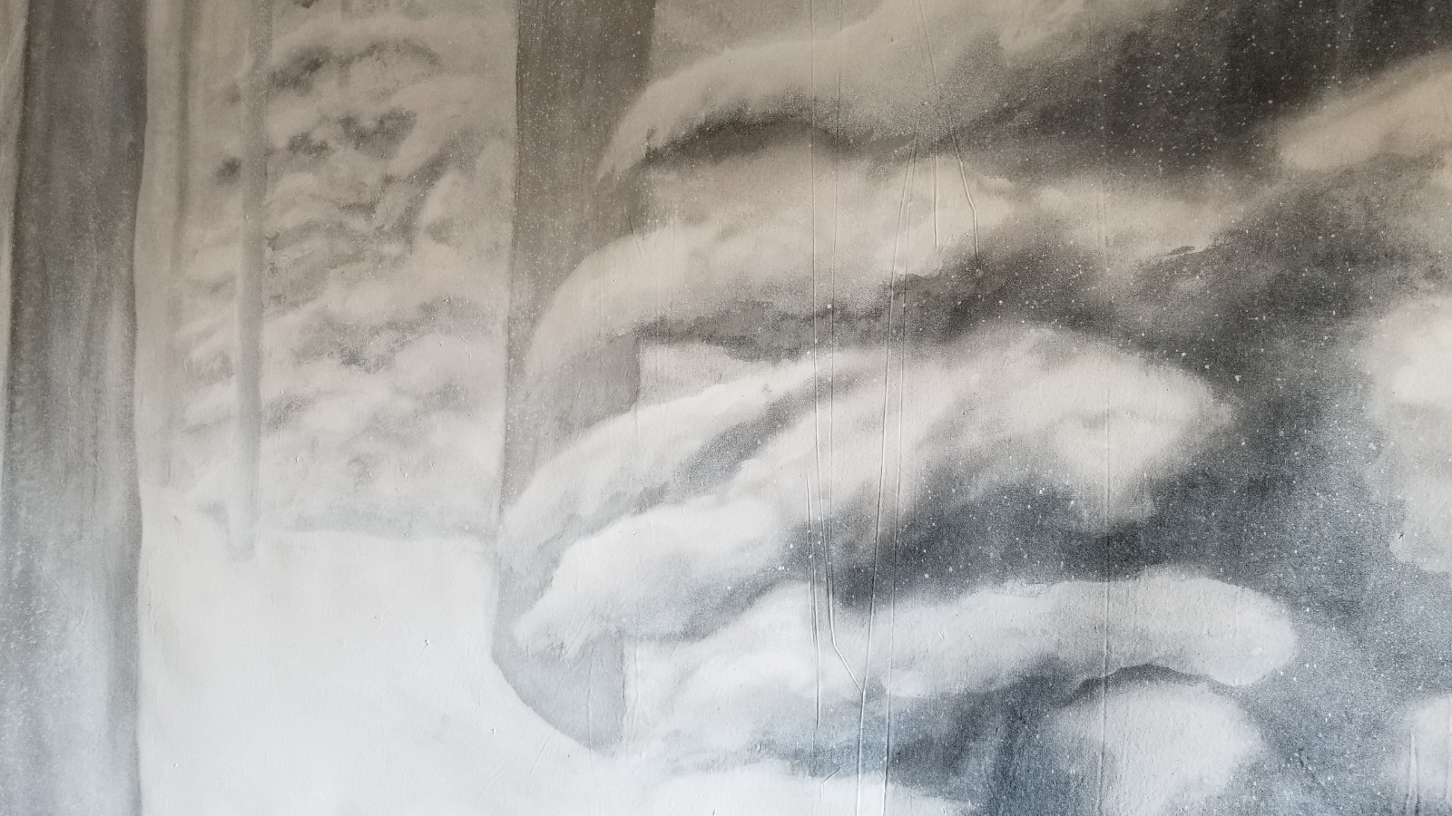 Snow / Winter / Forest Scene _ Airbrushed Muslin Photography Backdrop_Detailed