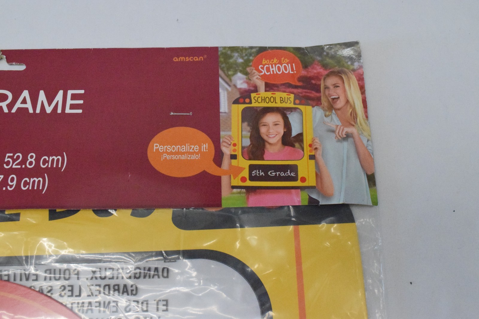 School Bus Photo Prop Selfie Frame Back to School First Day of School