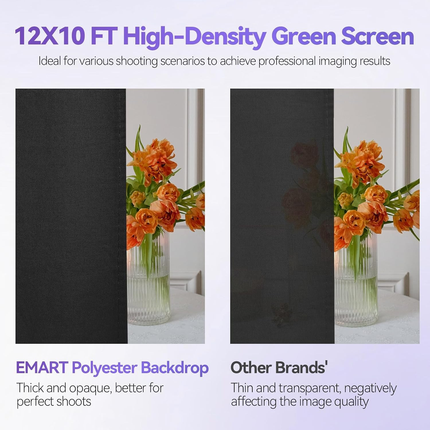 8.5 X 10 Ft Adjustable Photo Backdrop Stand Kit with 12 X 10 Ft Portable Black B