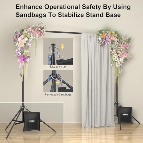store 10×9.6ft (WxH) Photography Photo Backdrop Stand Background Support