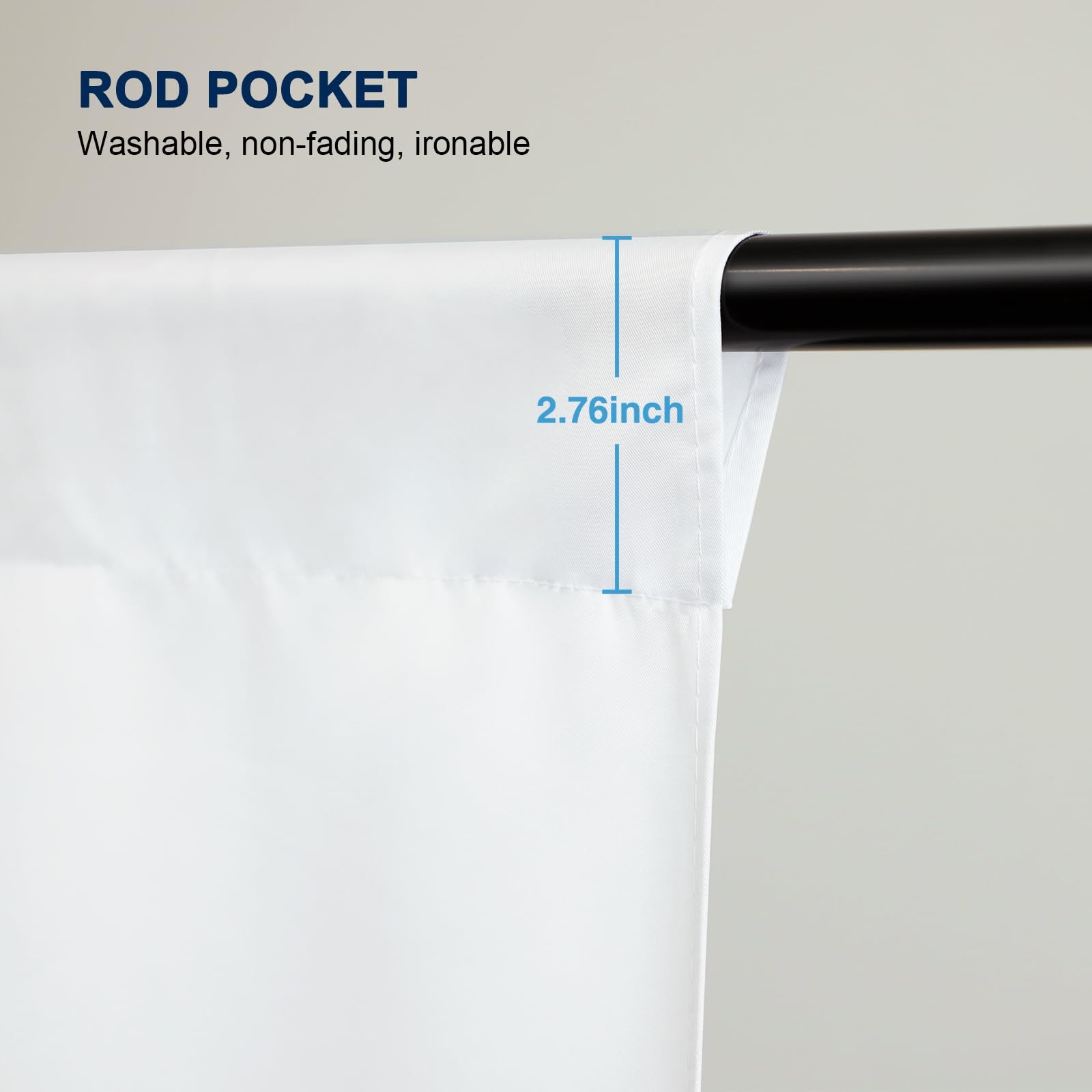 Aimosen 10 x 7 FT White Backdrop Background for Photography, 7 X 10 FT,