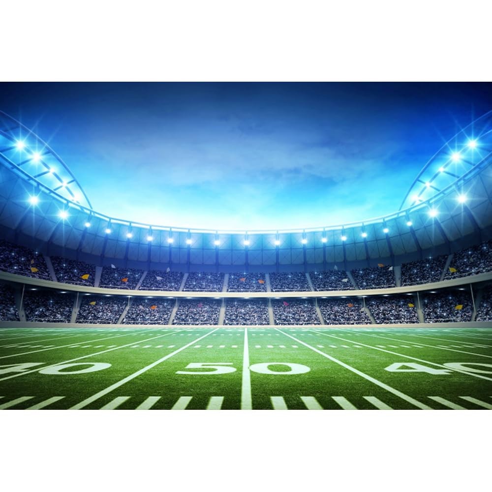 Fabric Football Backdrop 10×8 Ft Game Day Sports Match Events Party Decor