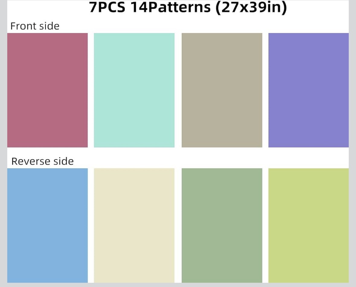 27x39in Tabletop Product Photography Backdrops With Stand 7 PCS 14 Patterns