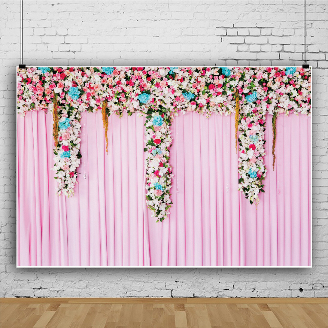 Flower Wall Floral Photography Background Photo Backdrop for Wedding Party Decor