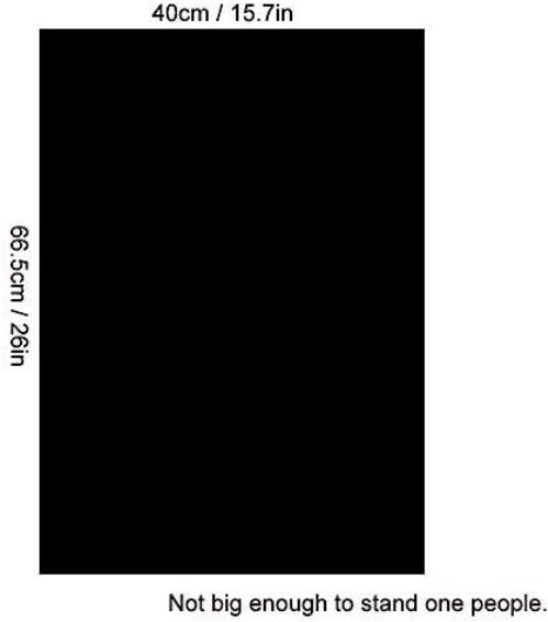 Versatile 15.7×26 Inch Matte & Smooth Black PVC Backdrop for Travel Photography