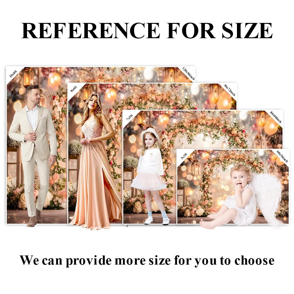 10×7 Ft Pink Valentines Day Backdrop Photography Studio Portrait Photo Props