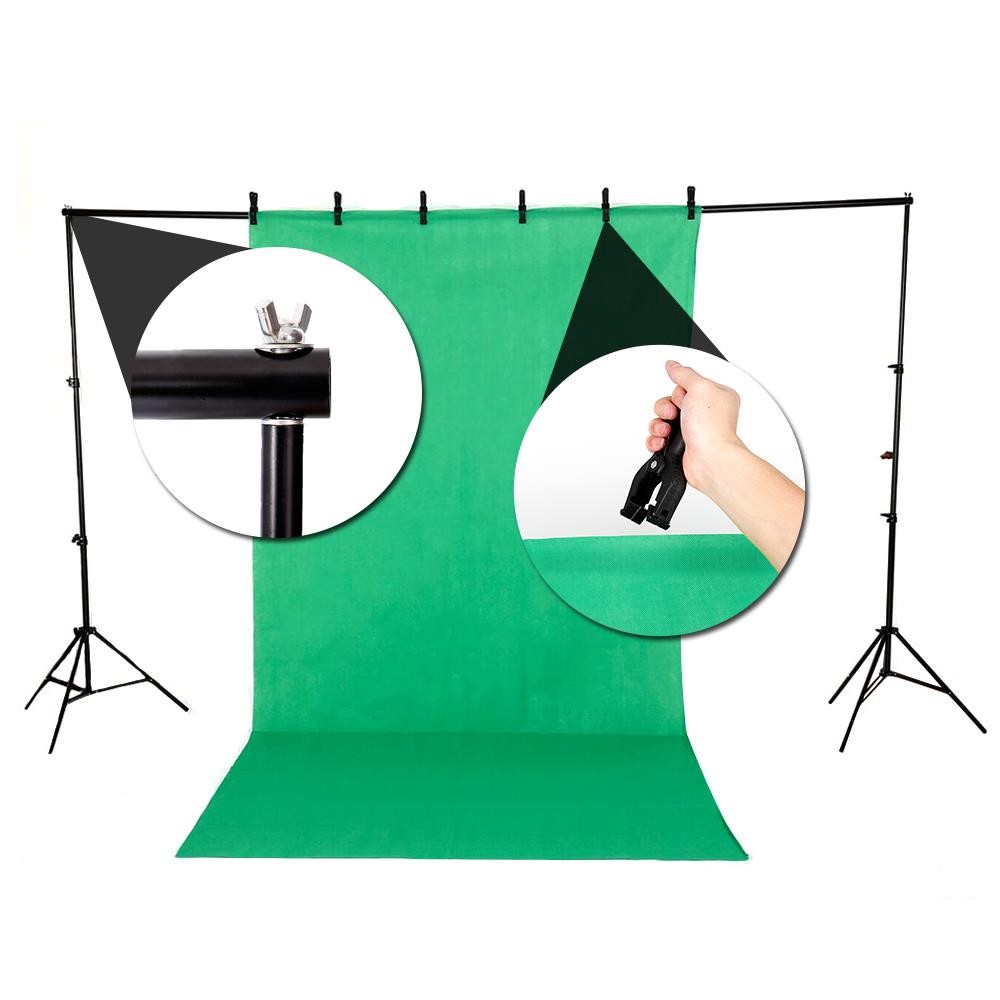 Kshioe Photo Studio Lighting Photography Backdrop Stand Light Kit Umbrella Set