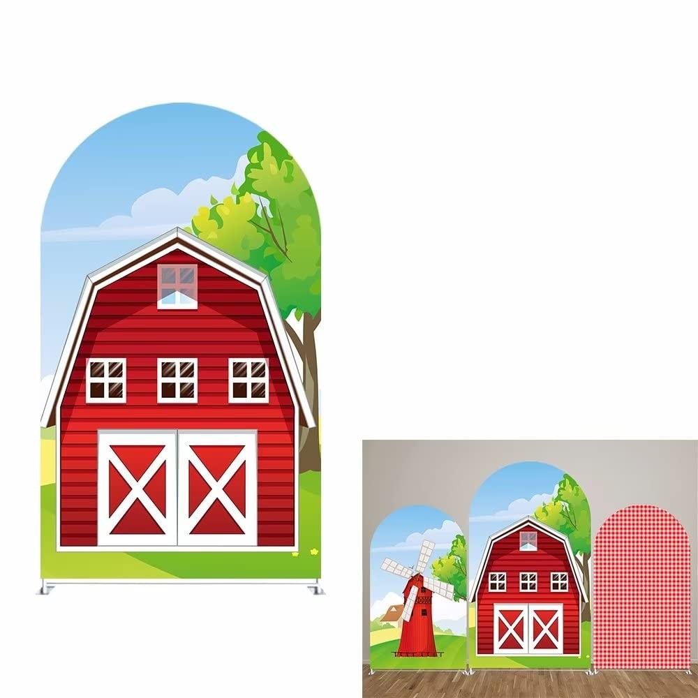Red Farm Barn Arch Backdrop Cover Red Farm Chiara Backdrops Decorations Arche…