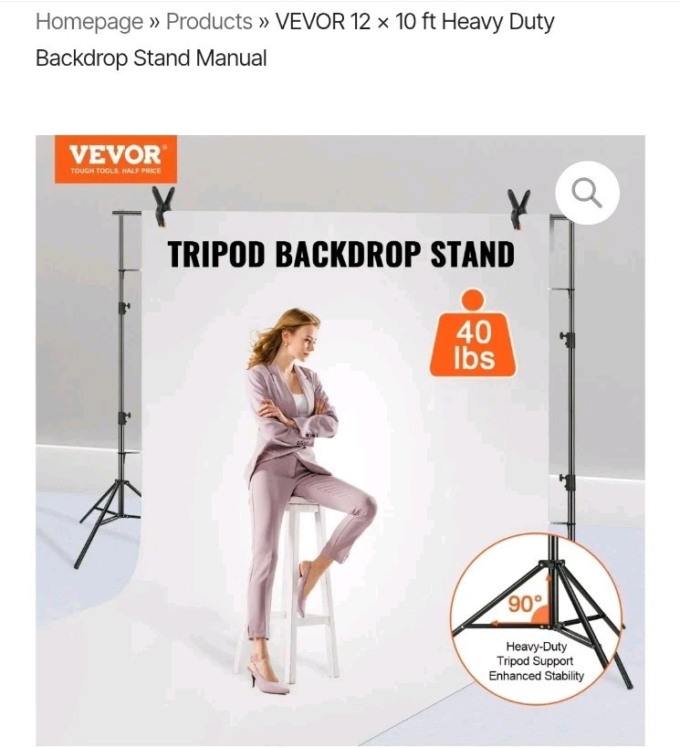 Vevor Backdrop Stand