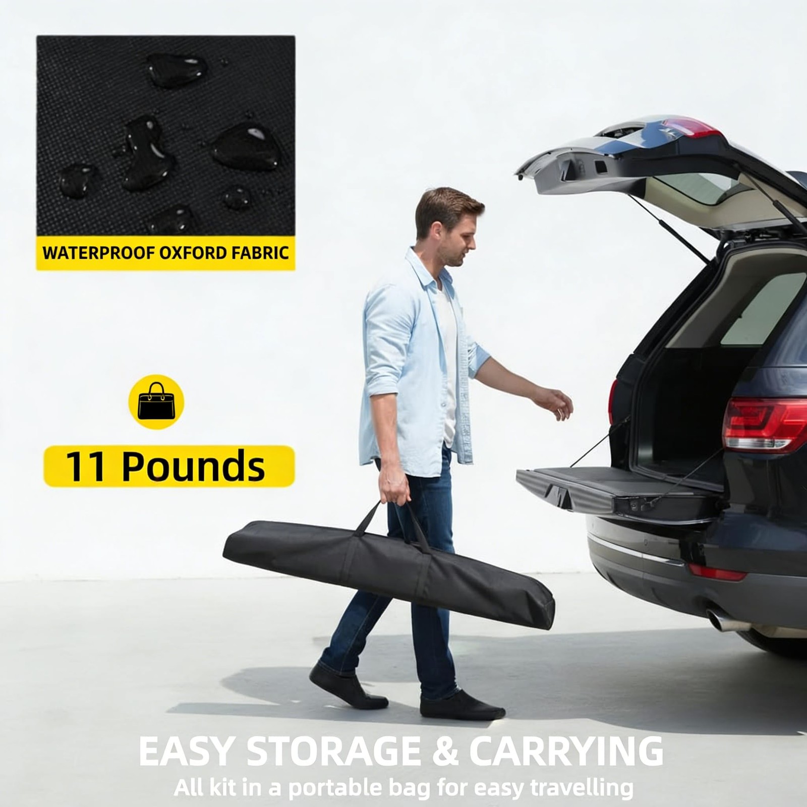 Backdrop Stand 10x8ft(WxH), Portable Photo Studio Background Stand Support Ki…