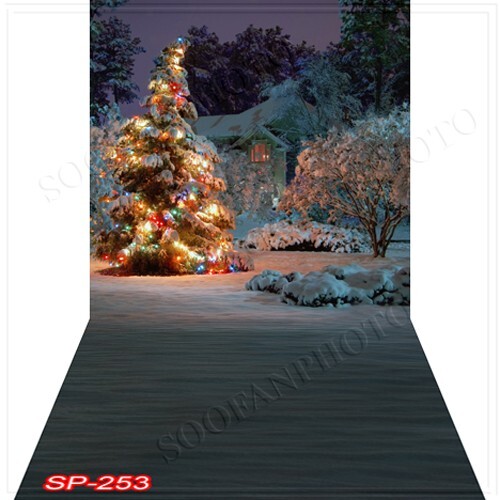 10’x20′ CP Christmas Season Scenic Microfiber Fabric background backdrop SP253