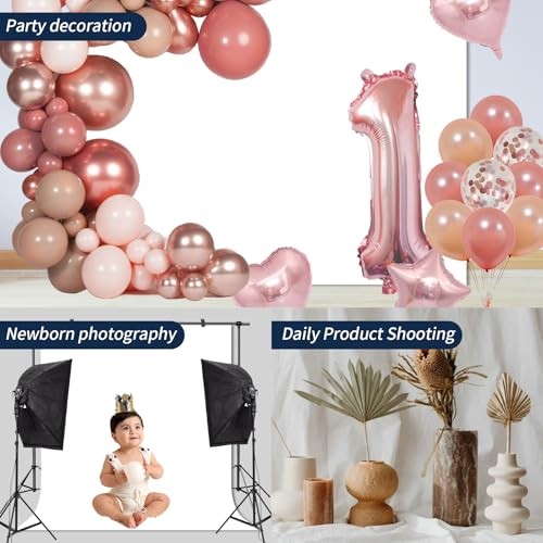 Backdrop Background for Photography Photo Booth Backdrop for 5x7FT White
