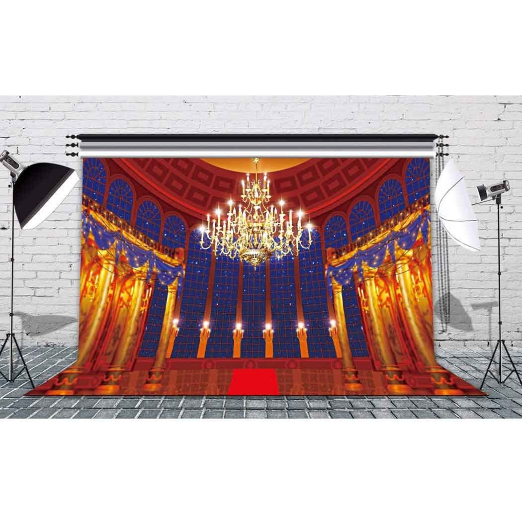 Ballroom Backdrop Beast’s Palace Background for Girl Princess Bell Party 10×8…