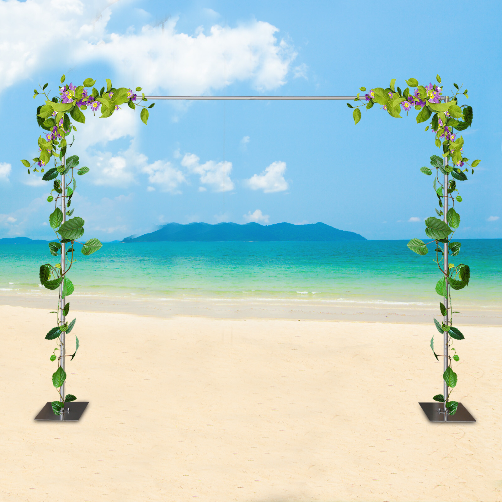 9.8*9.8ft Heavy Duty Backdrop Stand Kit Silver Photography Background Frame