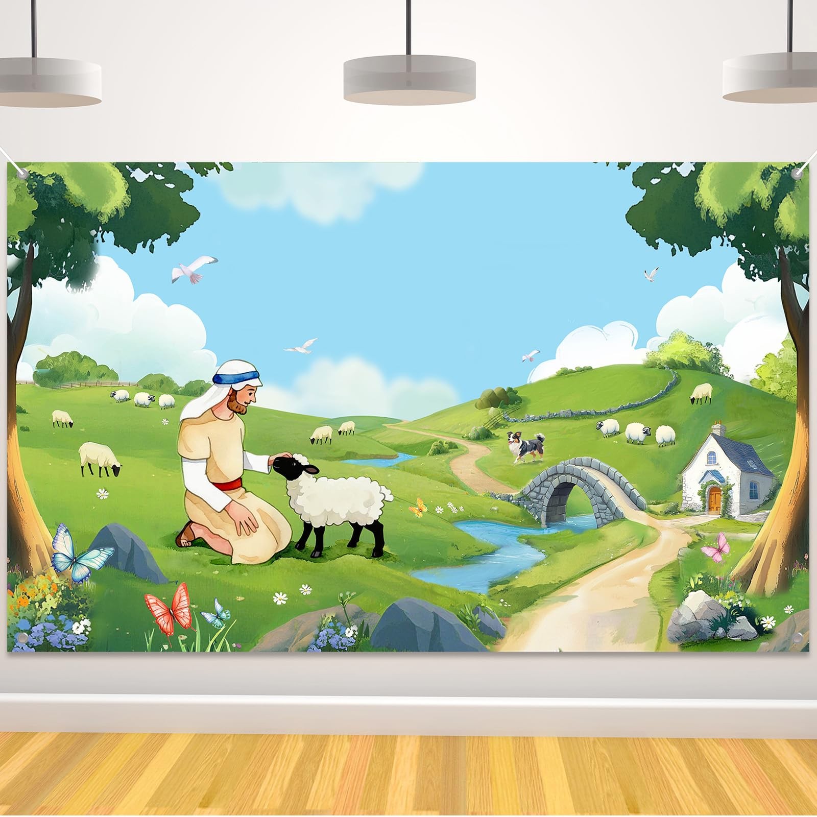 VBS 2026 Emerald Banner Backdrop Vacation Bible Christian Photography Backdro…
