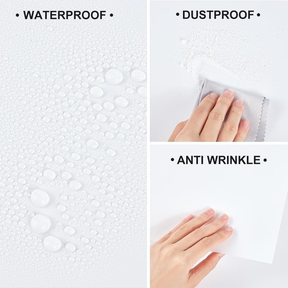 40x15inch PVC Photography Backdrop Matte White Vinyl Photo Background Studio