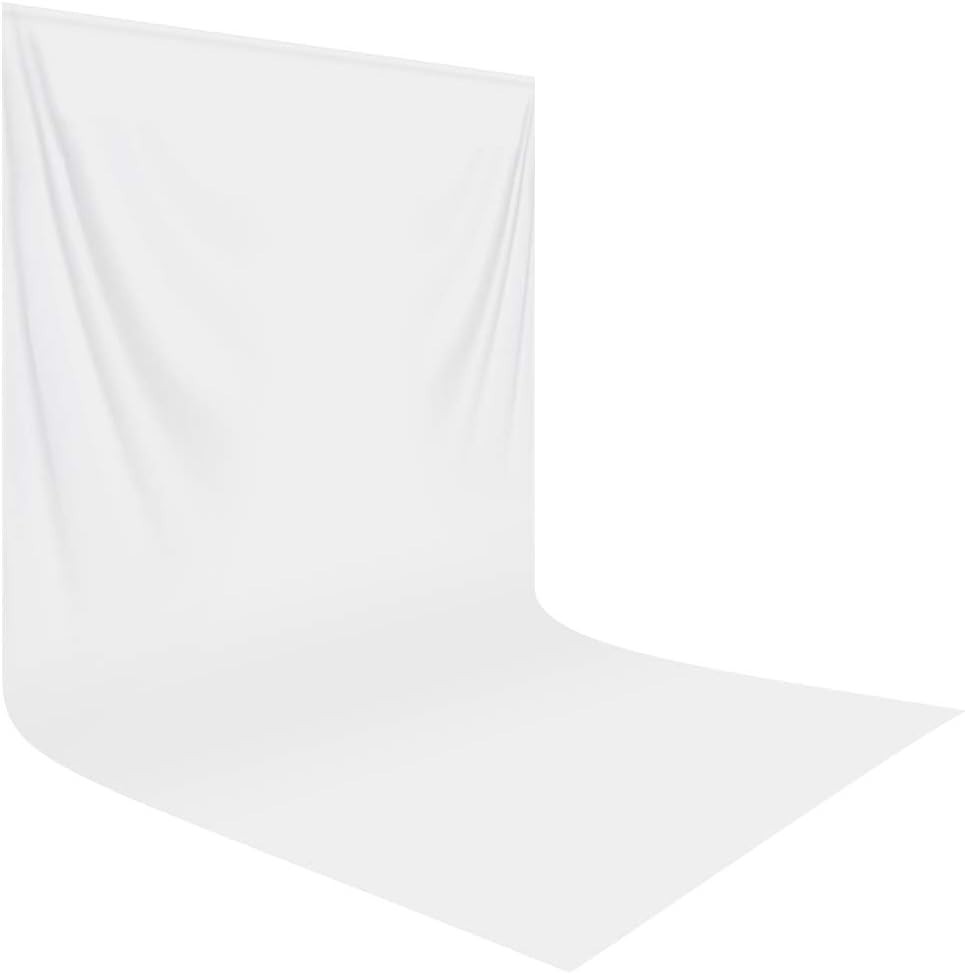 Professional 10×20 ft White Backdrop – Wrinkle-Resistant for Flawless Photos