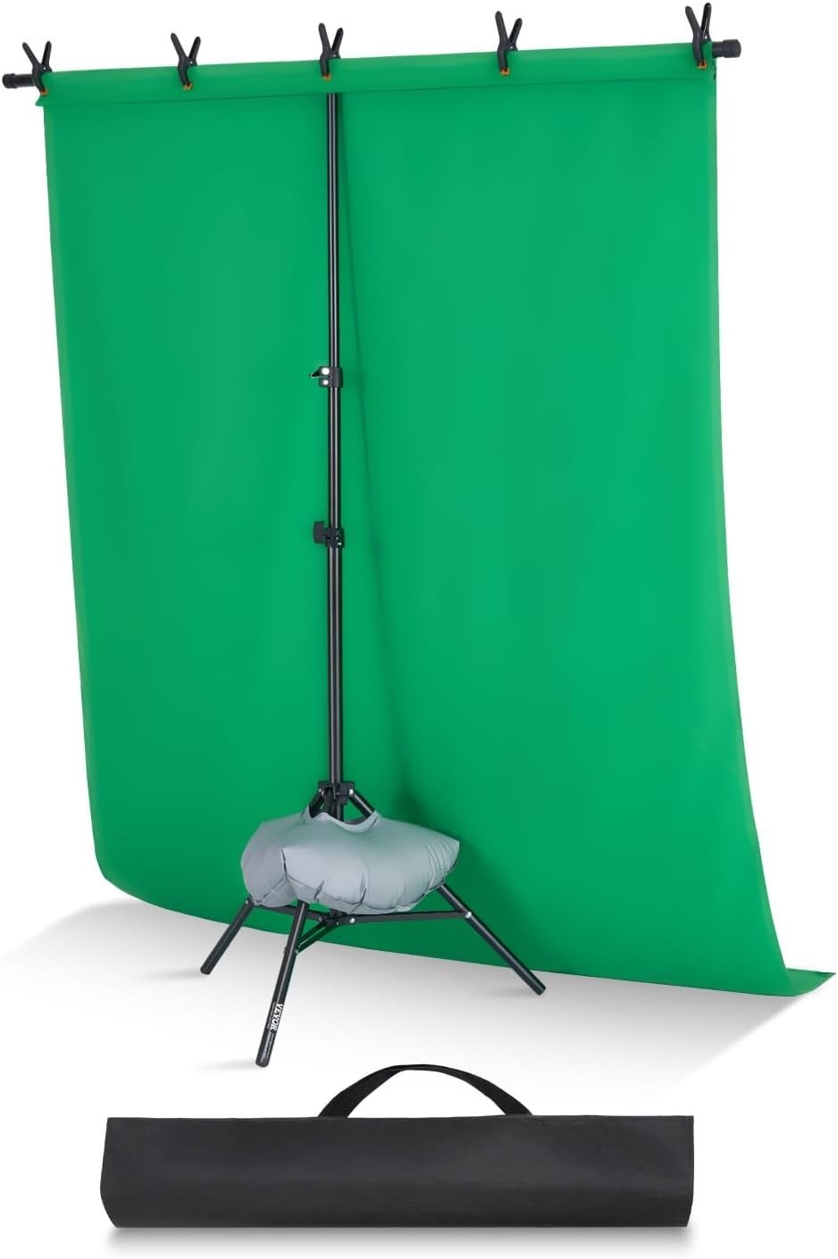 5 x 6.5 ft Green Screen Backdrop Stand Kit Support for Photo Video Studio
