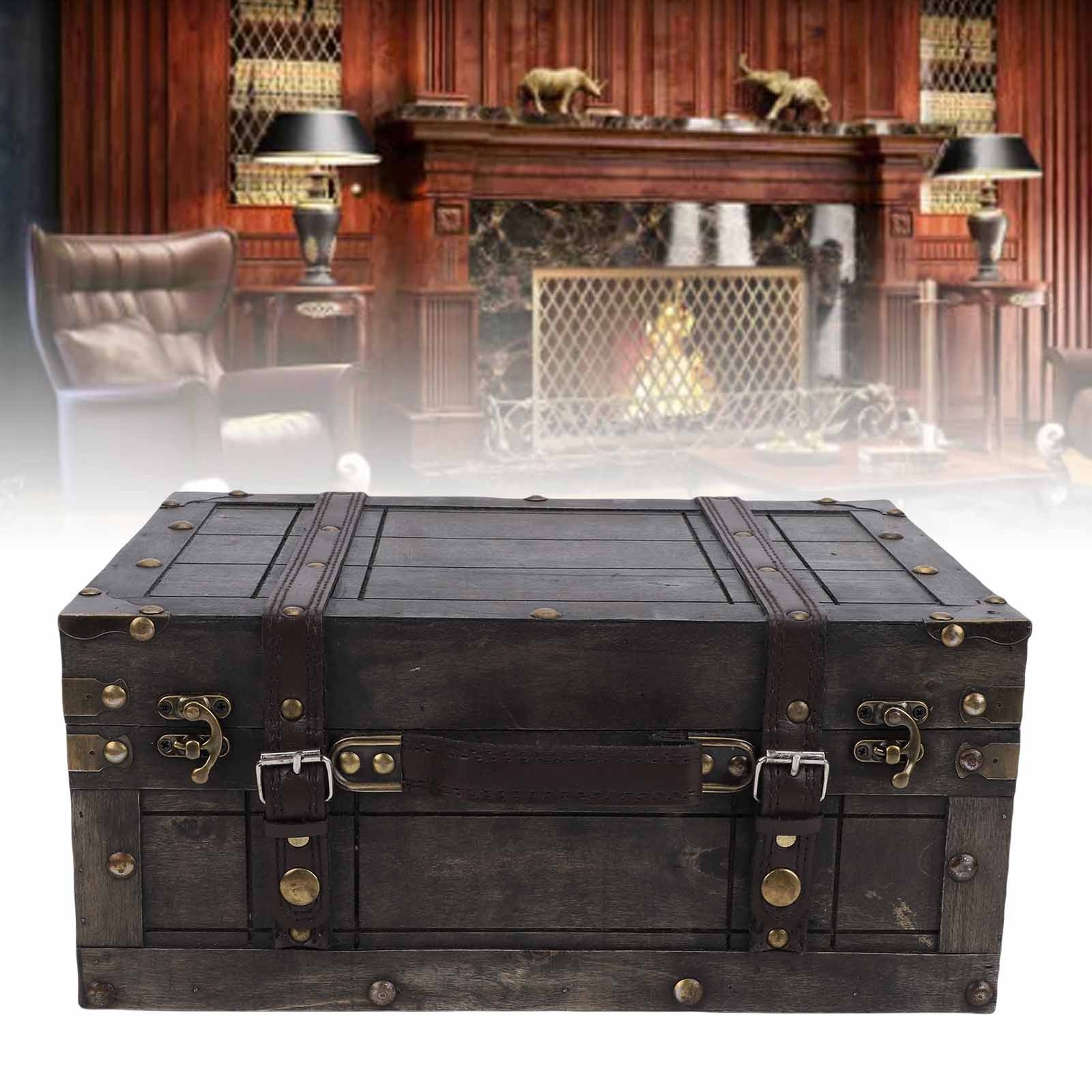 Vintage Storage Trunk Elegant Design For Home Decor 34.5cm Premium CAD