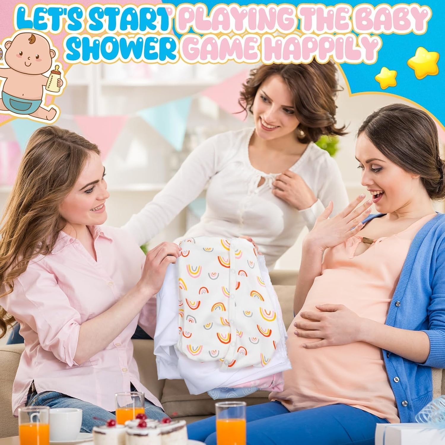 Baby Shower Game Feed Me Baby Funniest Game Ever for Gender Reveals Feed Blin…