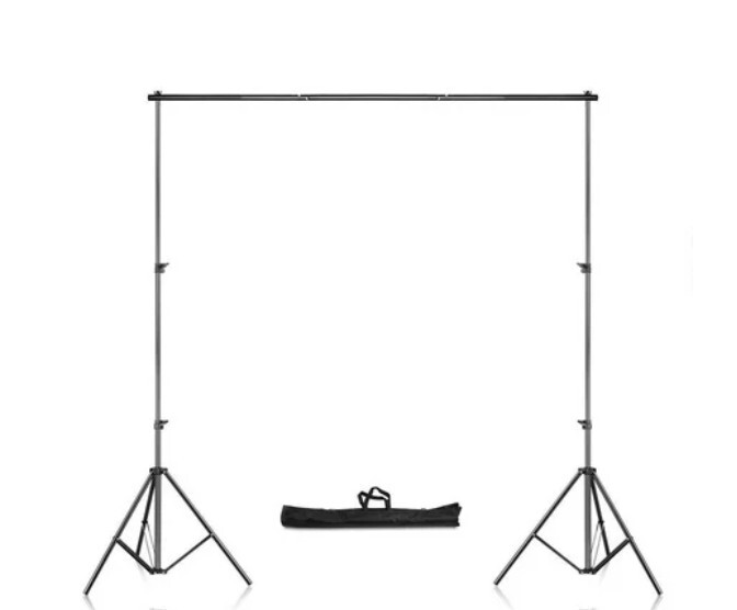 Adjustable 6ft Background Support Stand Photo Backdrop Kit 6.56×6.56ft/2x2m
