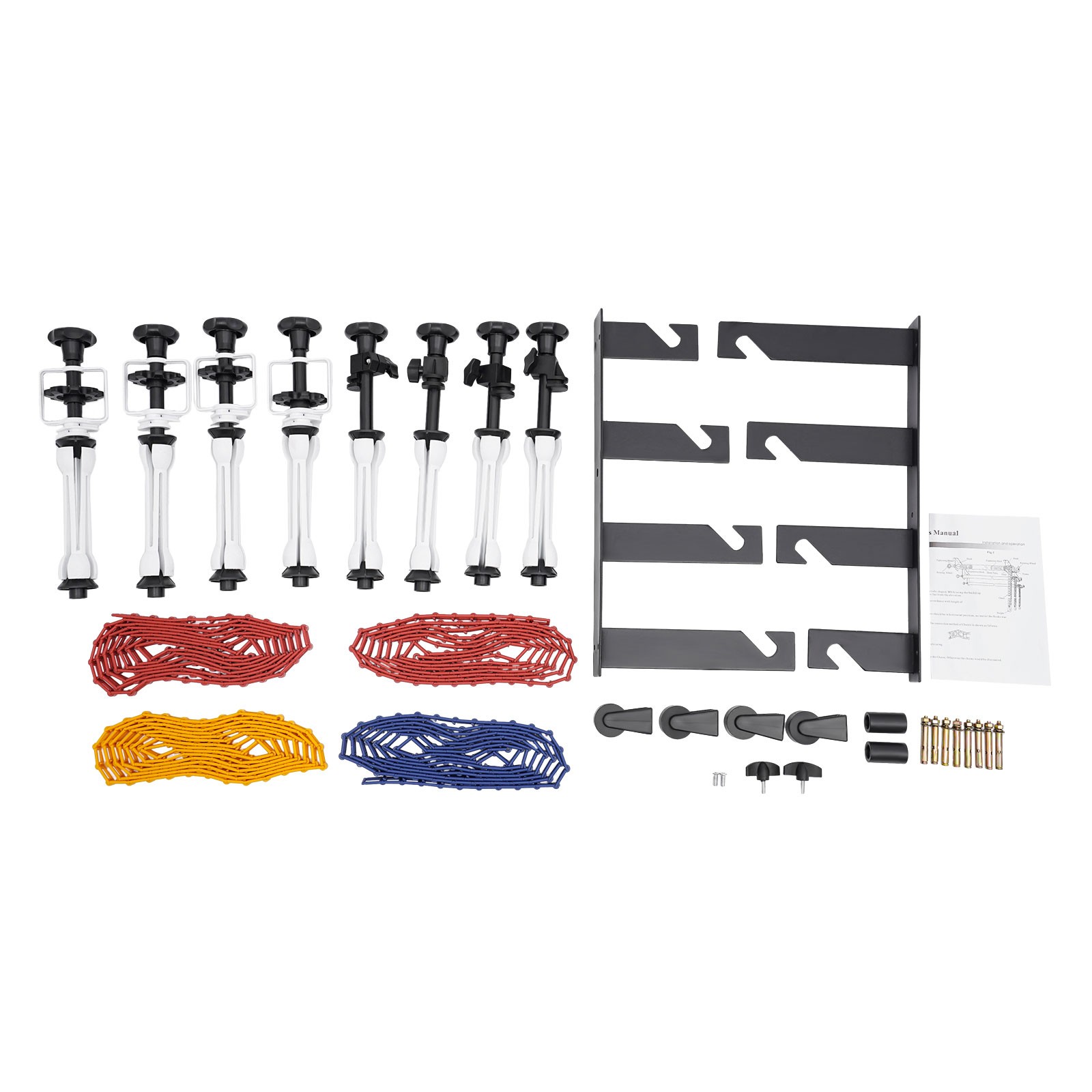 4-Roller Photography Wall Mounting Support Stand Kit Manual Background Holder US