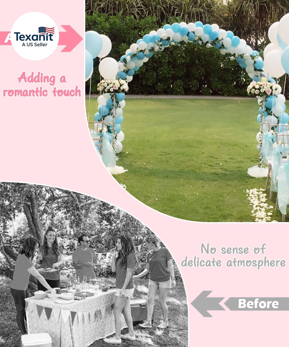 Metal Arch Backdrop Stand 7Ft Wide 7.7Ft High, Wedding Arch Frame for Wedding De
