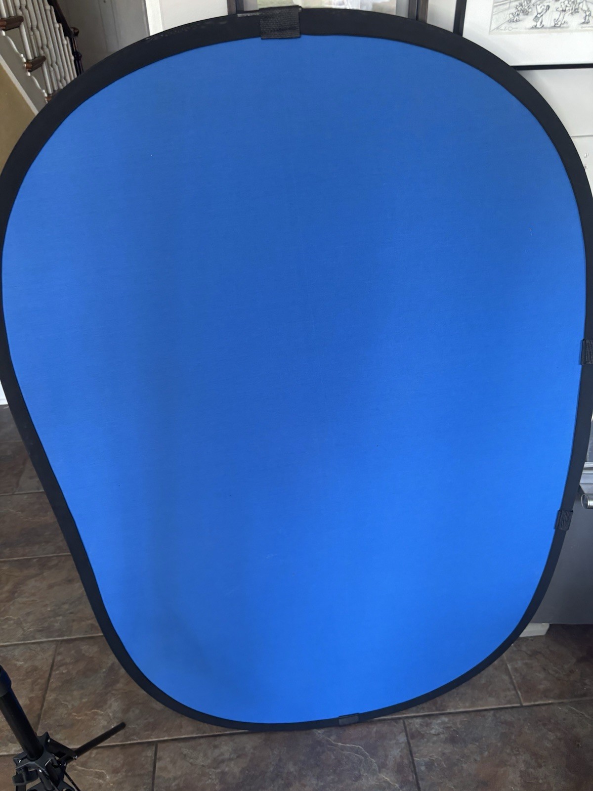 Green Or Blue 2-in-1 Photo /Video Backdrop Kit 5×7 Collapsible Stand / Case