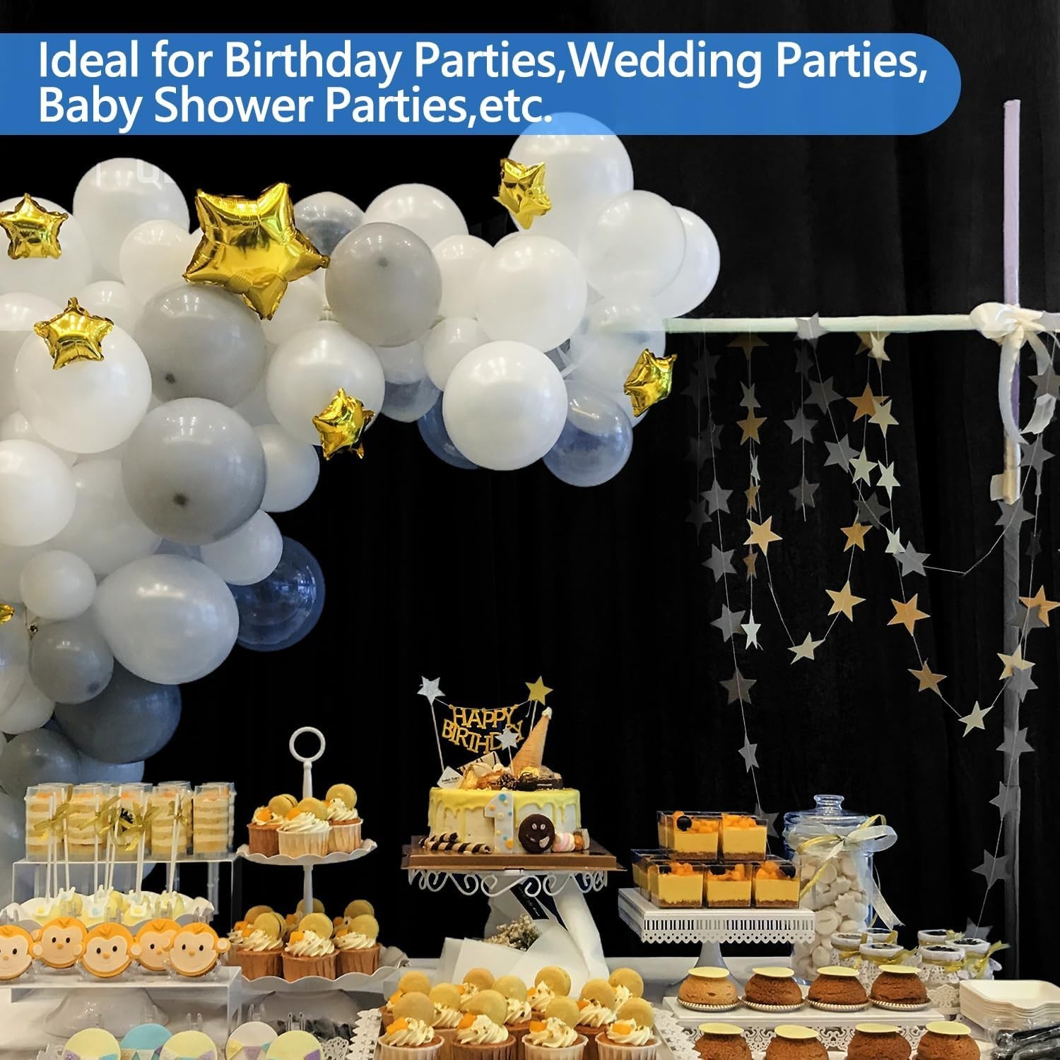 5×7 ft Black Photo Backdrop – Perfect for Professional Photography & Parties