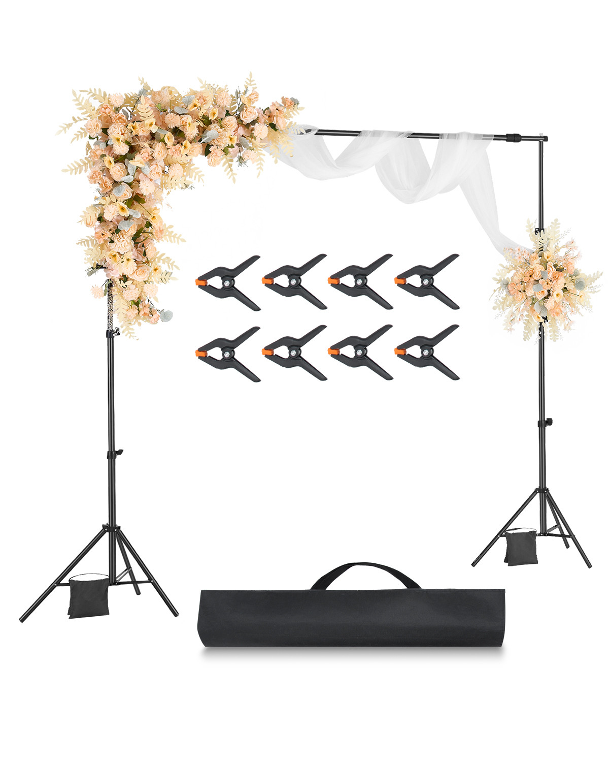 Backdrop Stand Background Stand Kit 7 x 10 ft for Party & Photo Studio