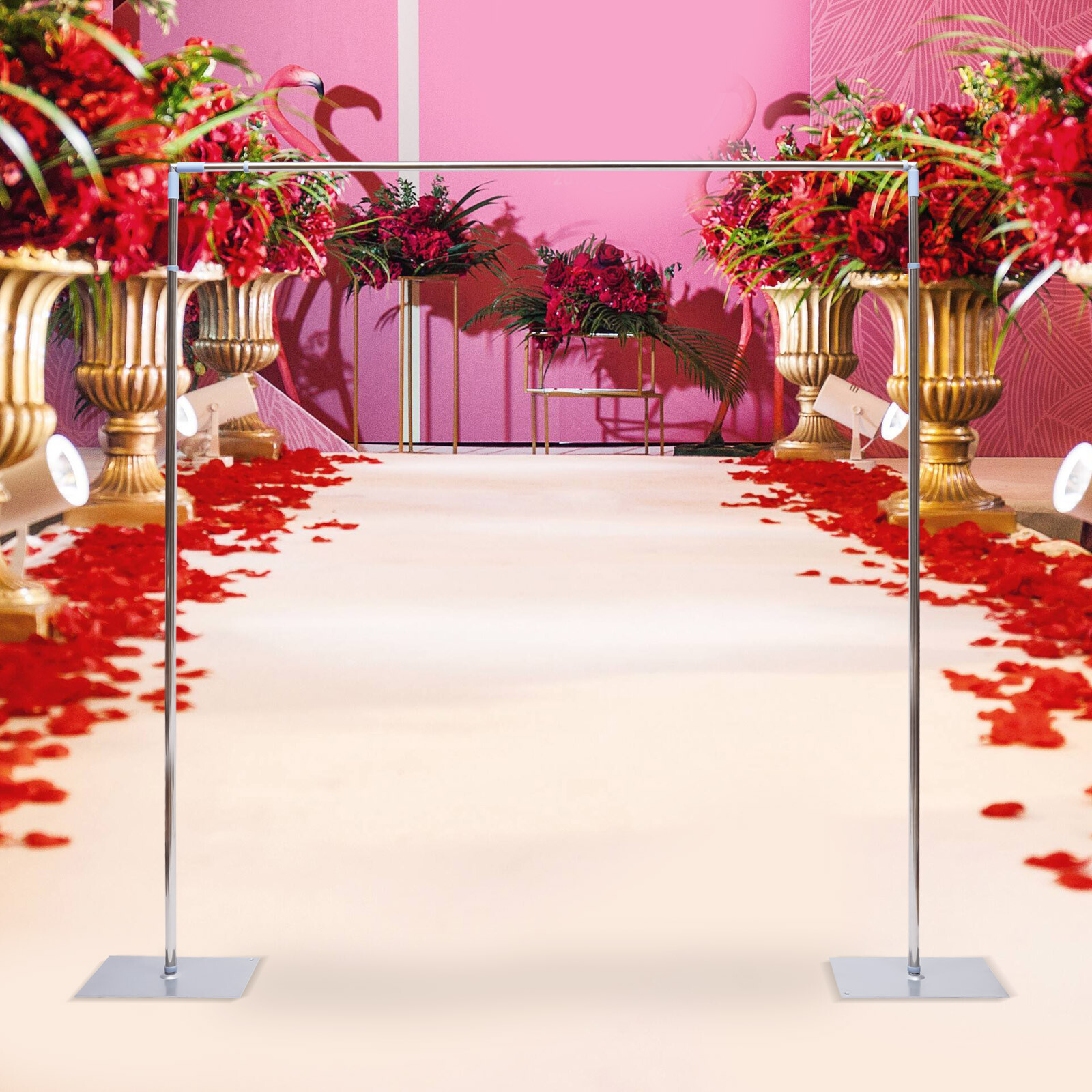10FT Heavy Duty Backdrop Stand Kit Background Photography Stainless Steel